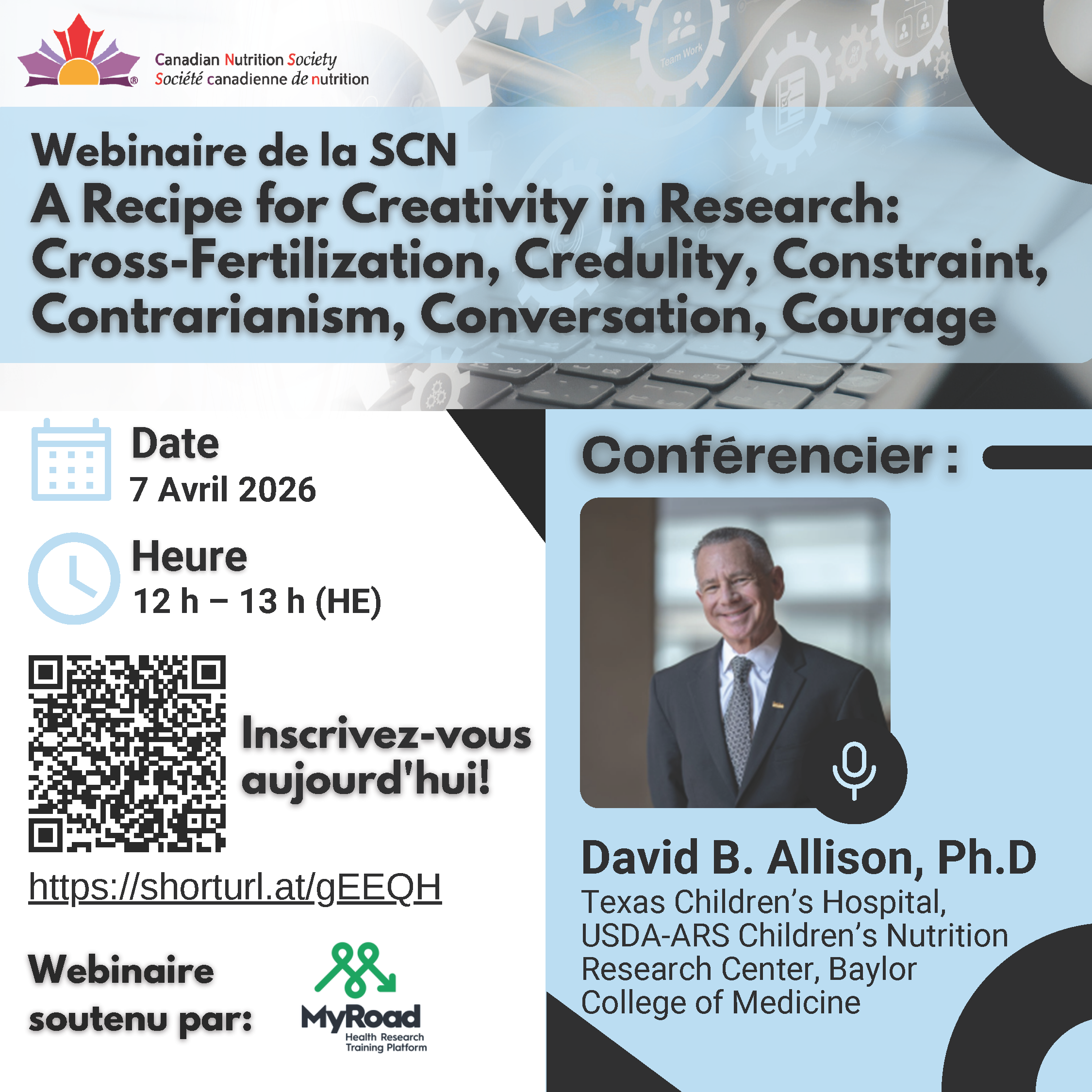 Annonce de webinaire SCN MyRoad
